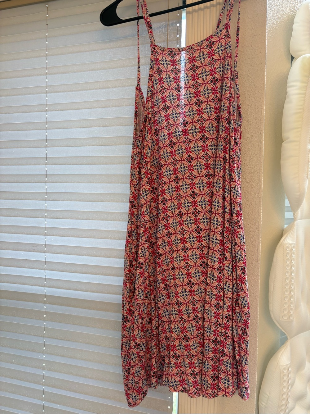 Mimi Chica Pink & Navy Geometric Maxi Sundress